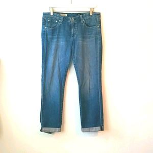 AG Stevie Roll Up Jean Slim Straight Jeans
